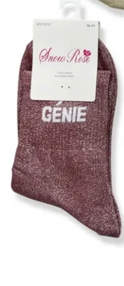 chaussette à paillettes