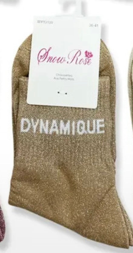 chaussette à paillettes