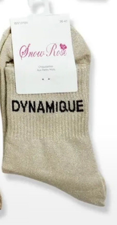 chaussette à paillettes