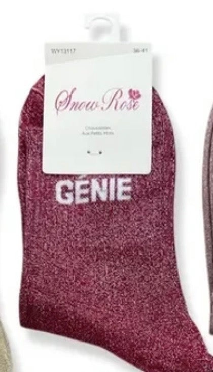 chaussette à paillette