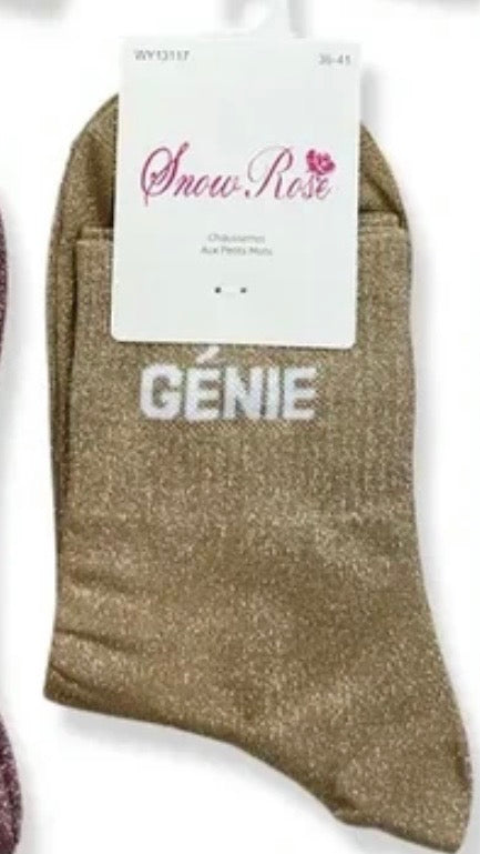 chaussette à paillettes