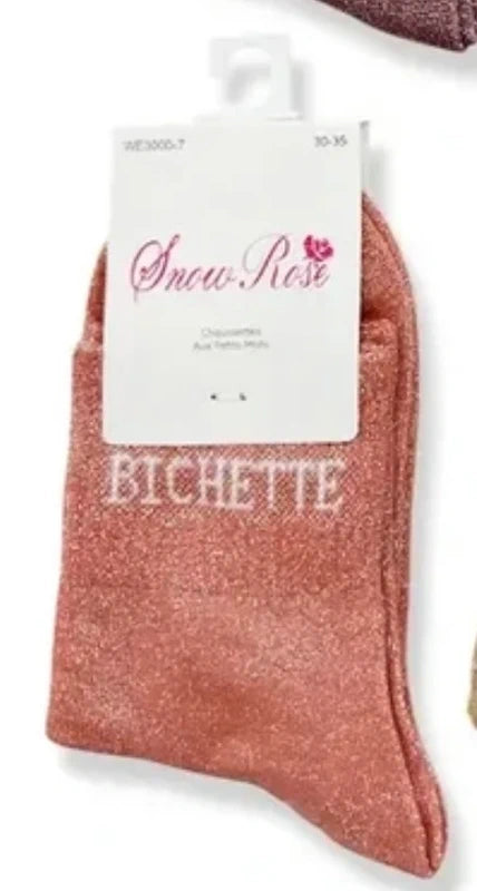chaussette à paillettes