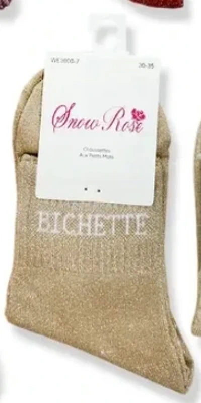 chaussettes à paillettes