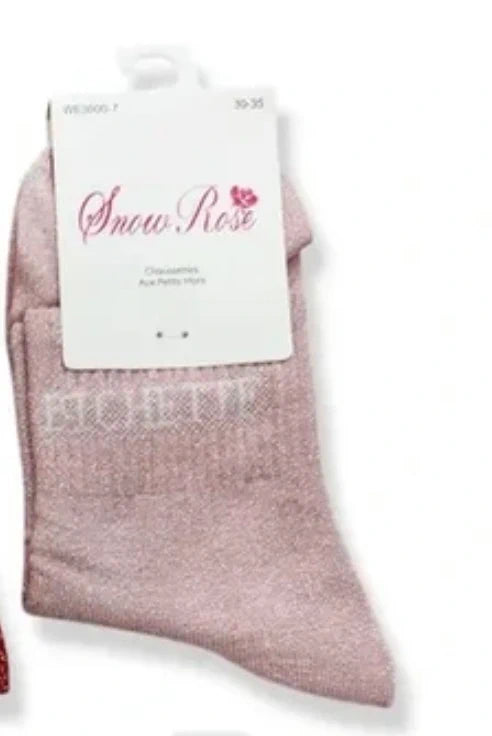 chaussettes à paillettes