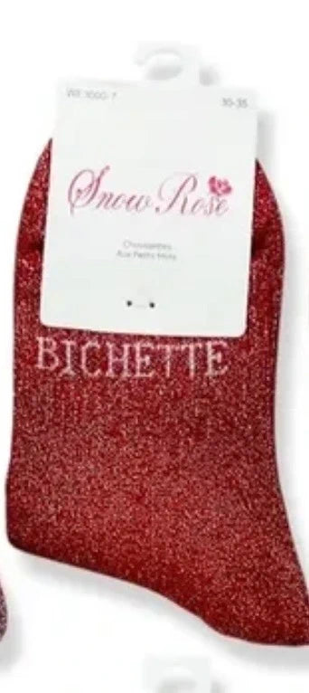 chaussettes à paillettes