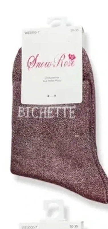 chaussettes à paillettes