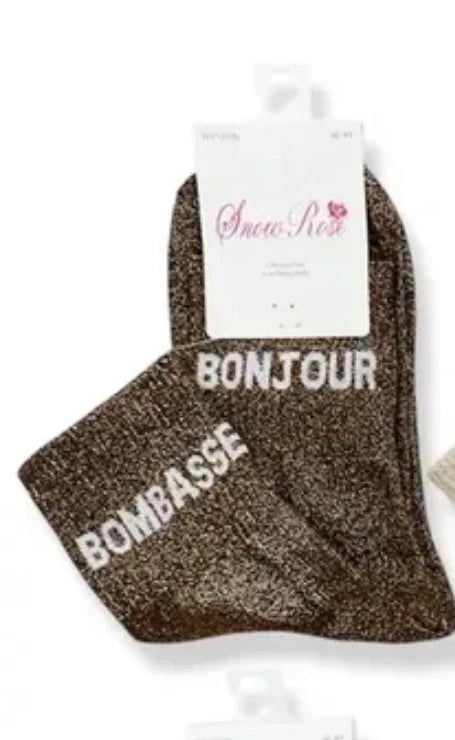 chaussette à paillettes