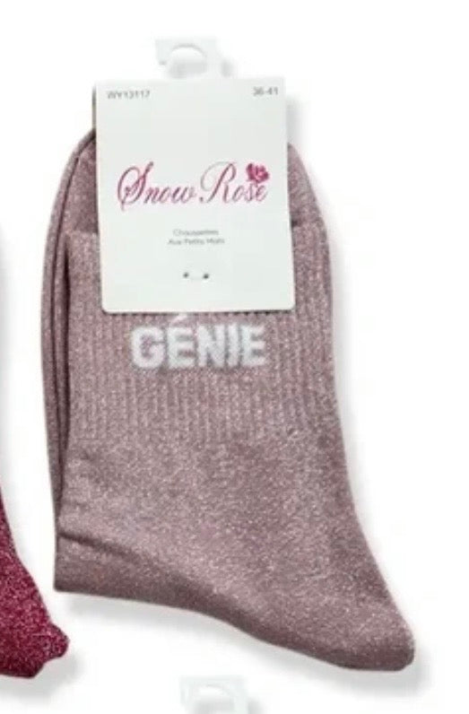 chaussette à paillettes