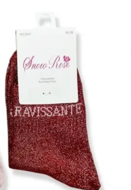 chaussettes à paillettes