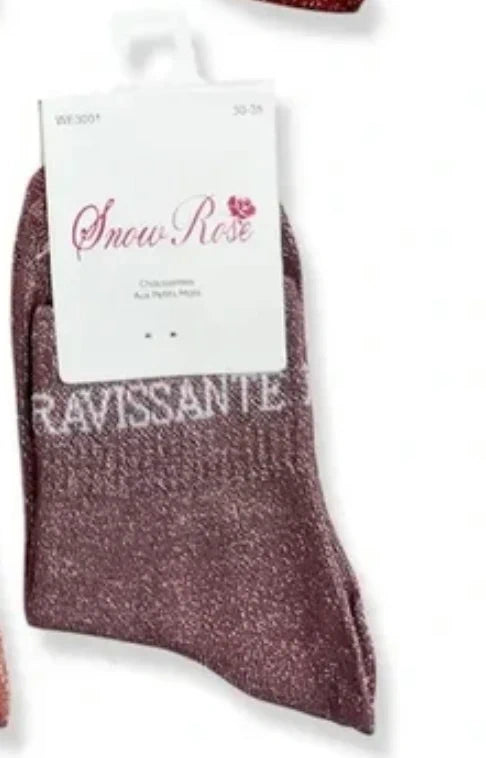 chaussettes à paillettes