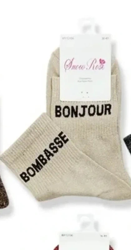 chaussettes à paillettes